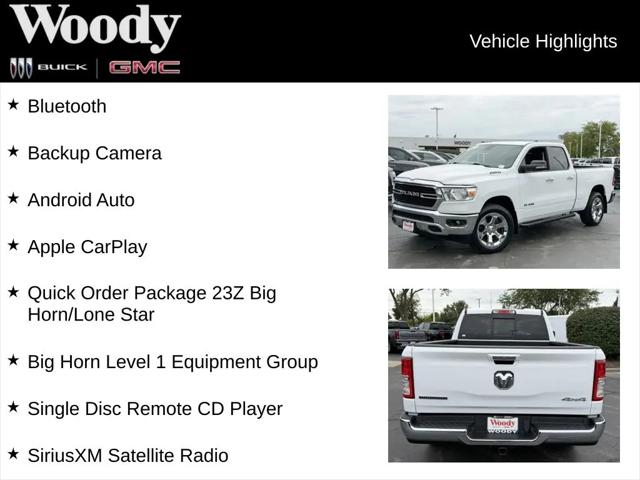 2019 Ram 1500 Big Horn/Lone Star Quad Cab 4x4 64 Box