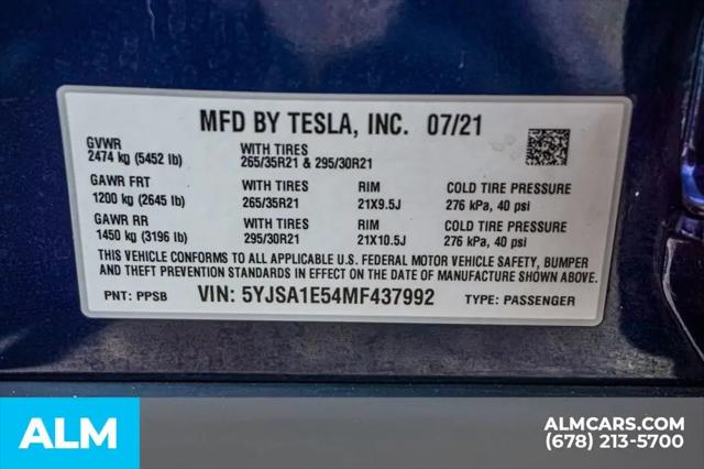 2021 Tesla Model S Long Range Dual Motor All-Wheel Drive