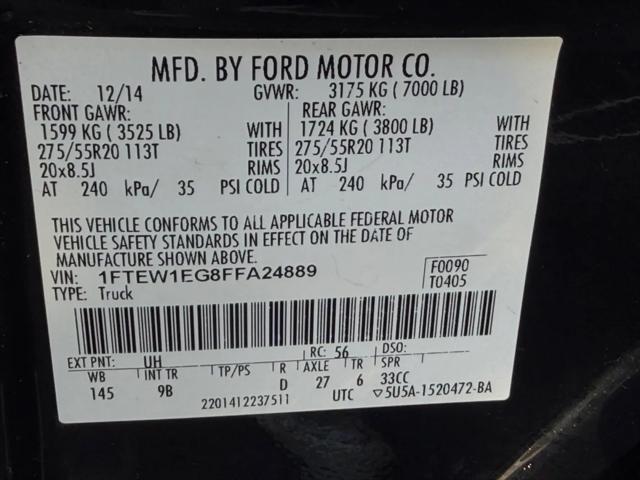 2015 Ford F-150 Platinum