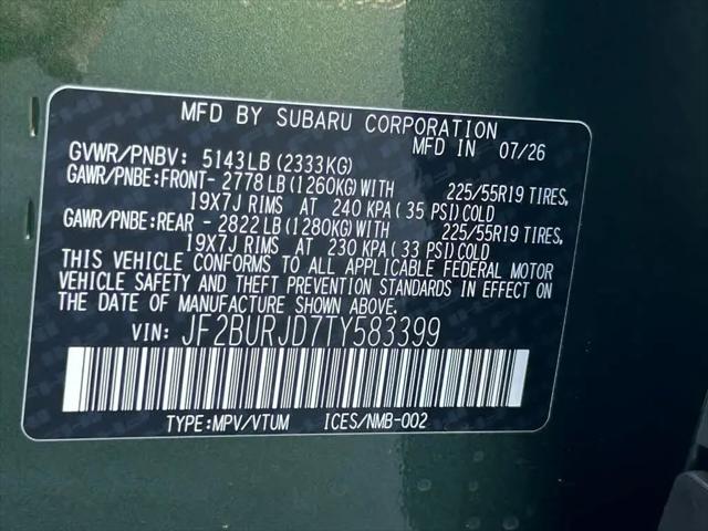 2026 Subaru Outback Touring XT