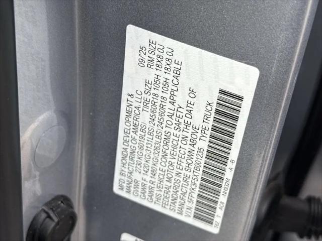 2026 Honda Ridgeline RTL
