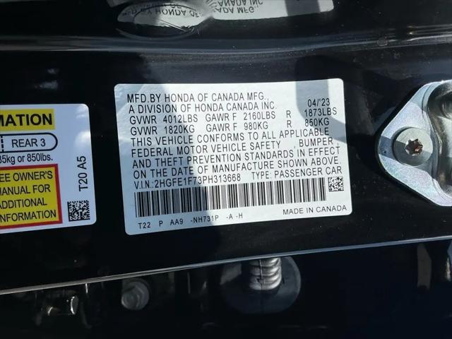 2023 Honda Civic EX w/o BSI