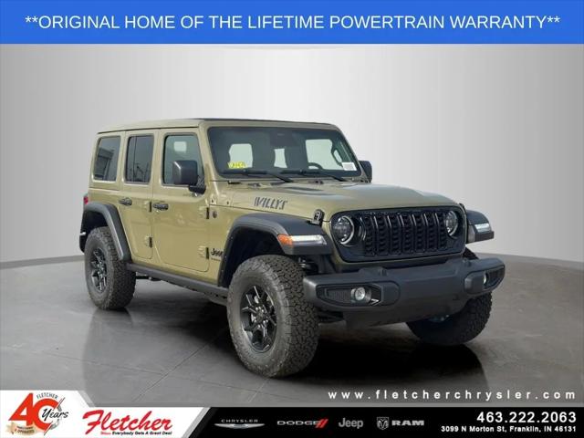 2026 Jeep Wrangler 4-Door Willys 4x4 for sale in Franklin, IN