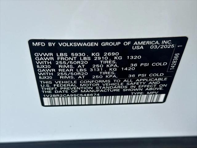2025 Volkswagen Atlas 2.0T SEL