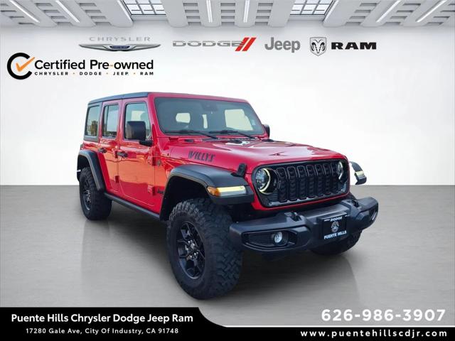 2025 Jeep Wrangler 4-Door Willys 4x4 for sale in City of Industry, CA