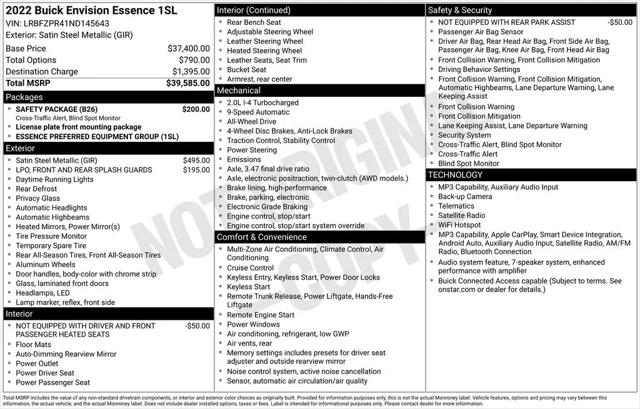 2022 Buick Envision AWD Essence