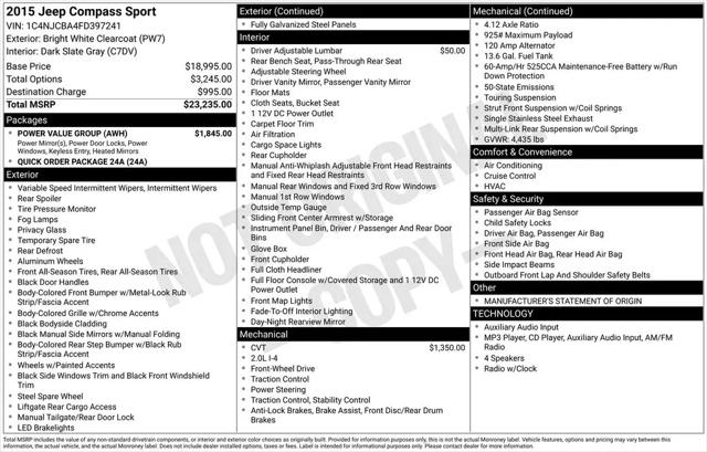 2015 Jeep Compass Sport