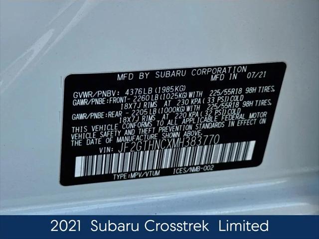 2021 Subaru Crosstrek Limited