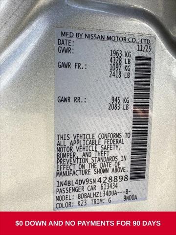 2025 Nissan Altima SV FWD