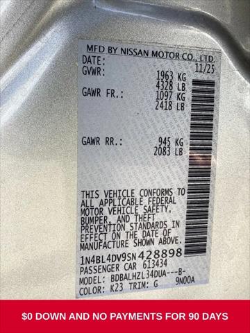 2025 Nissan Altima SV FWD
