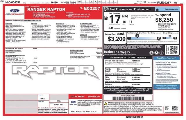 2024 Ford Ranger Raptor