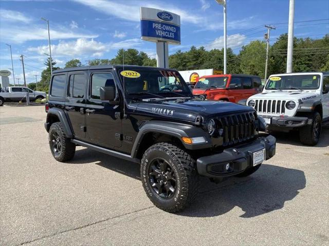 2022 Jeep Wrangler Unlimited Willys 4x4 for sale in Raynham, MA