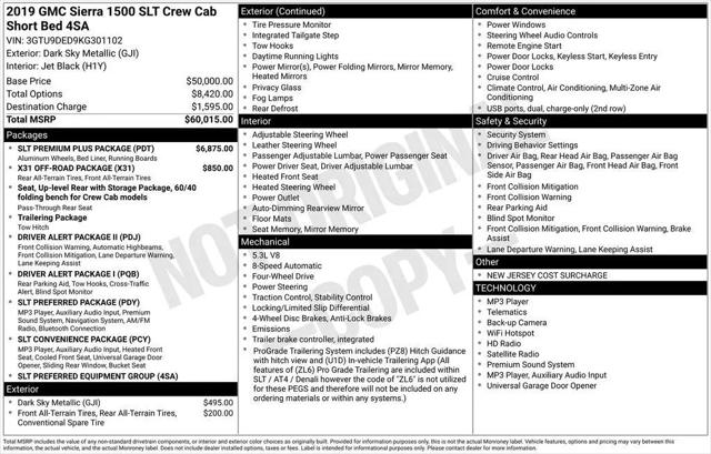 2019 GMC Sierra 1500 SLT for sale in Dover, DE