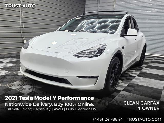 2021 Tesla Model Y Performance AWD Dual Motor Luxury Electric SUV w/Full Self-Driving Capability for sale in Sykesville, MD