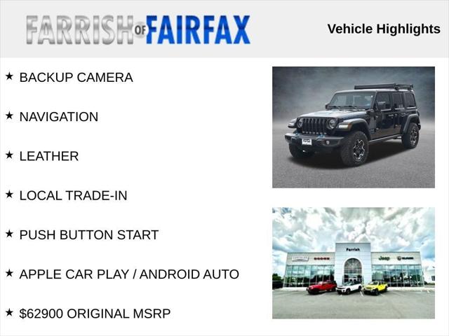 2022 Jeep Wrangler 4xe Unlimited Rubicon 4x4 2022 Jeep Wrangler 4xe Unlimited Rubicon 4x4