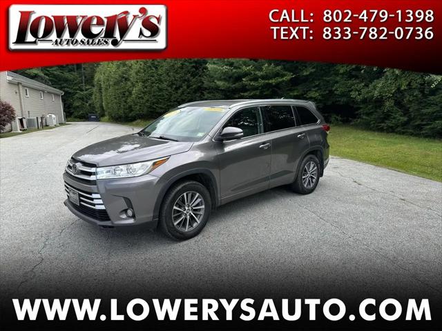 2018 Toyota Highlander XLE for sale in South Barre, VT