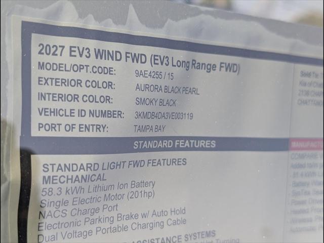 2027 Kia EV3 Wind 4dr Crossover