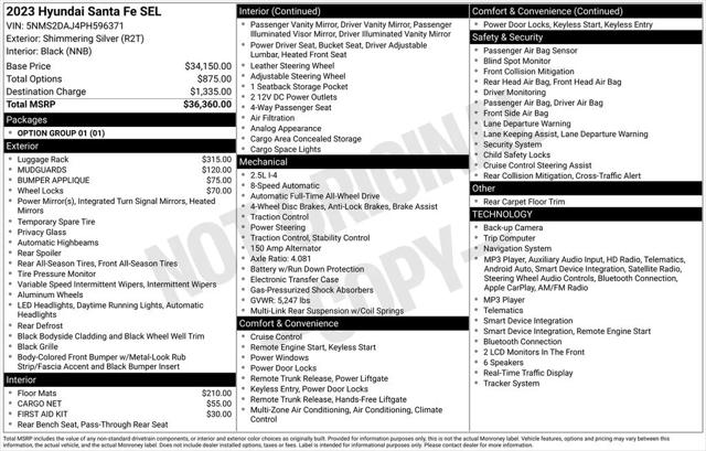 2023 Hyundai Santa Fe SEL 2023 Hyundai Santa Fe SEL
