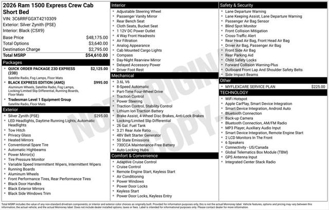 2026 Ram 1500 Express Crew Cab 4x4 57 Box
