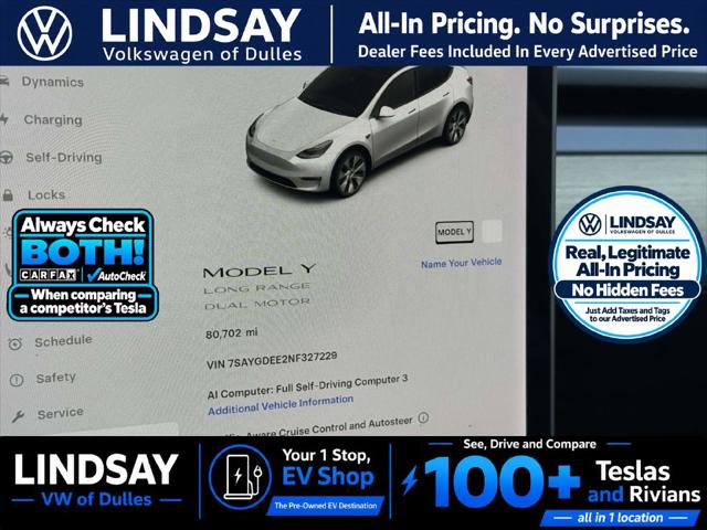 2022 Tesla Model Y Long Range Dual Motor All-Wheel Drive