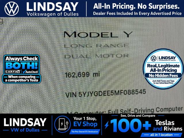 2021 Tesla Model Y Long Range Dual Motor All-Wheel Drive