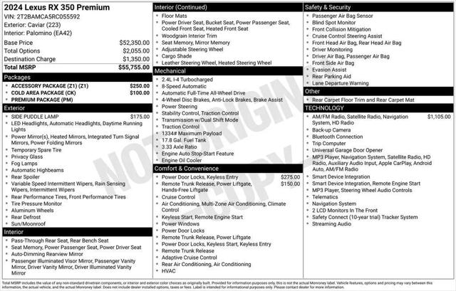2024 Lexus RX 350 Premium for sale in Yonkers, NY