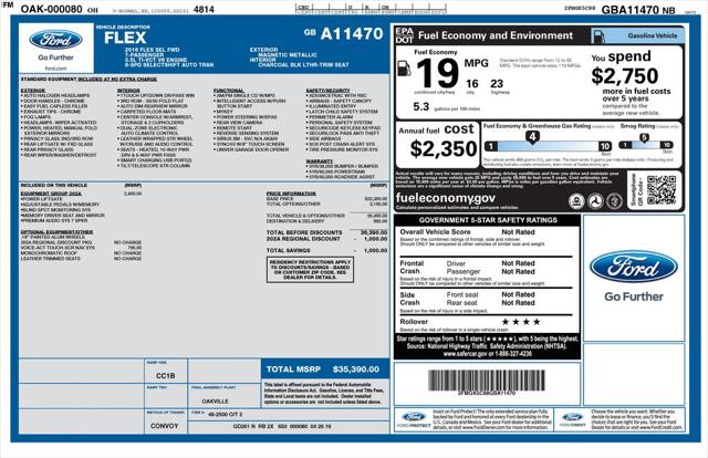2016 Ford Flex for sale near Freemont, OH