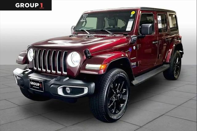 2021 Jeep Wrangler 4xe Unlimited Sahara 4x4 for sale in Hanover, MA