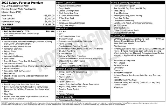 2022 Subaru Forester Premium