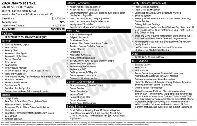 2024 Chevrolet Trax FWD LT