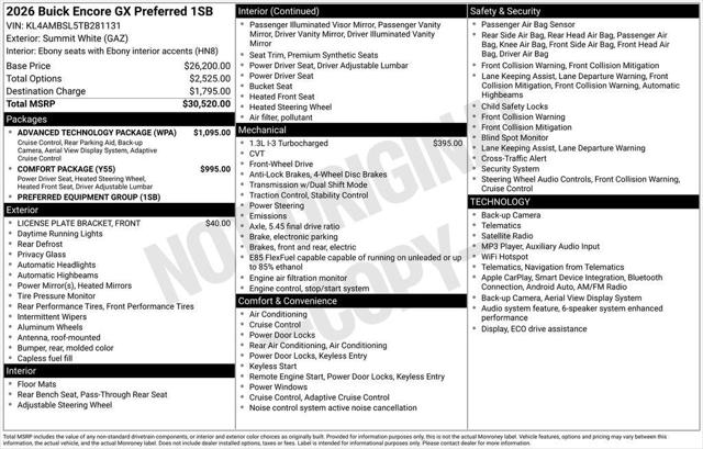 2026 Buick Encore GX Preferred FWD