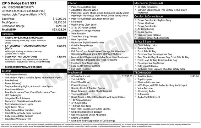 2015 Dodge Dart SXT