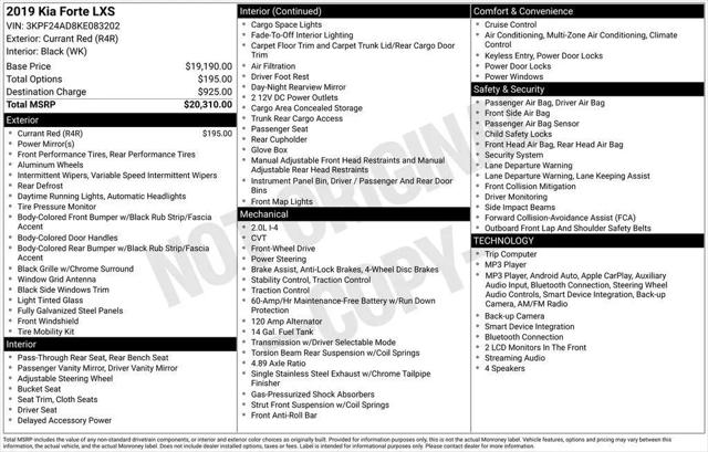 2019 Kia Forte LXS for sale in Madison, WI