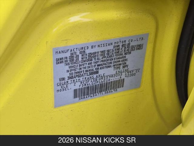2026 Nissan Kicks SR