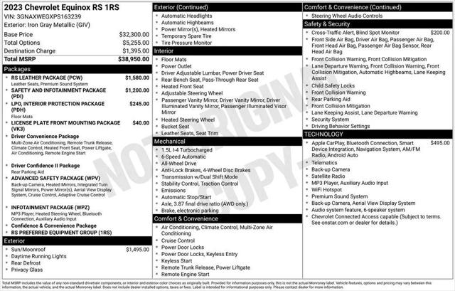 2023 Chevrolet Equinox AWD RS for sale in Dover, DE