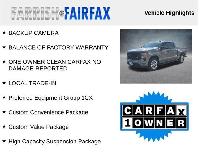 2024 Chevrolet Silverado 1500 4WD Crew Cab Short Bed Custom 2024 Chevrolet Silverado 1500 4WD Crew Cab Short Bed Custom