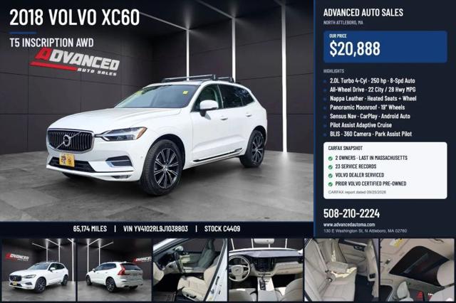 2018 Volvo XC60 T5 Inscription for sale in North Attleboro, MA