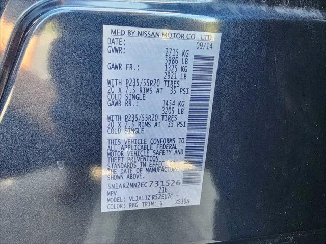 2014 Nissan Pathfinder Platinum