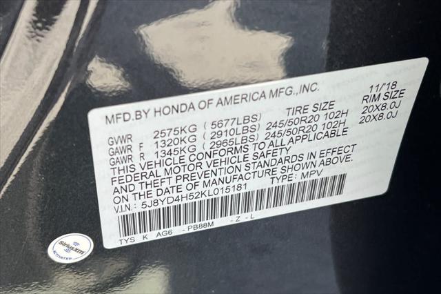 2019 Acura MDX Tech Pkg
