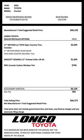 2026 Toyota 4Runner TRD Sport Premium