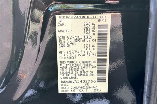 2012 Nissan Frontier PRO-4X