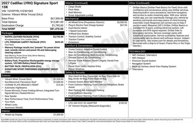 2027 Cadillac iQ Signature Sport for sale in Petaluma, CA