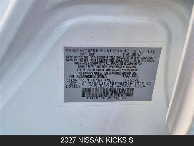 2027 Nissan Kicks S
