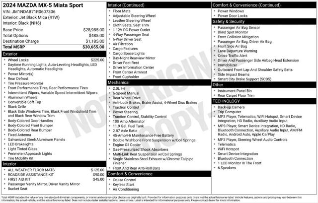 2024 Mazda MX-5 Sport