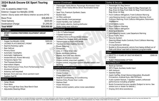 2024 Buick Encore GX Sport Touring AWD
