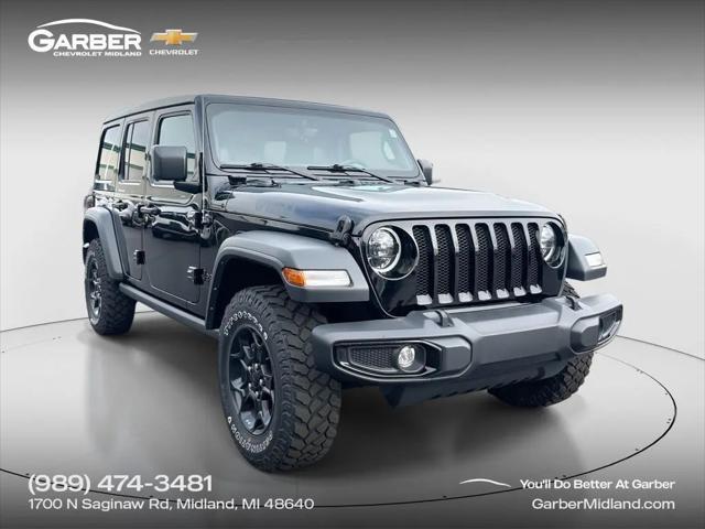 2023 Jeep Wrangler 4-Door Willys 4x4 for sale in Midland, MI