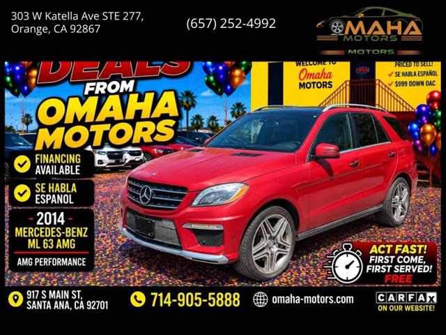 2014 Mercedes-Benz ML 63 AMG 4MATIC for sale in Orange, CA