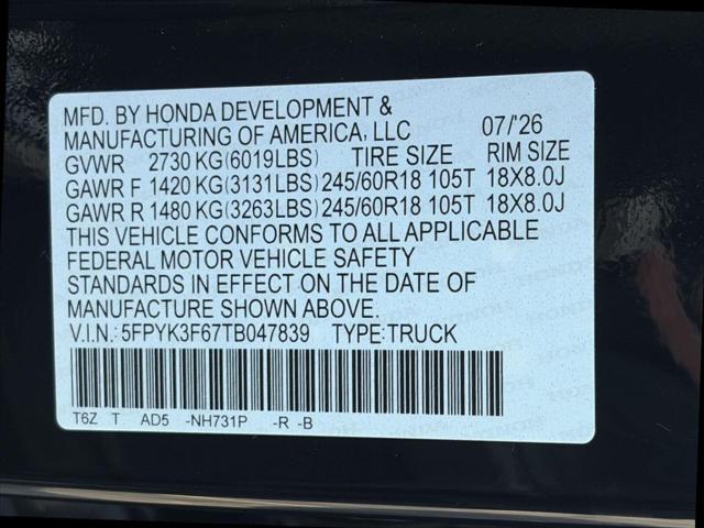 2026 Honda Ridgeline TrailSport