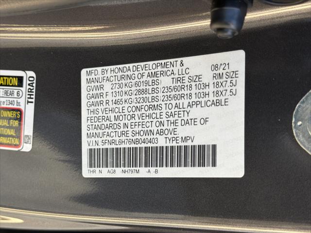 2022 Honda Odyssey EX-L