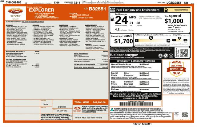 Used 2020 Ford Explorer XLT For Sale in Muscle Shoals, AL